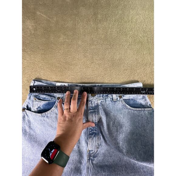 Vintage, Mystic Blues, Women's Acid Wash, Baggy Jeans from 1980s Size: 36 or 22W - Picture 6 of 11